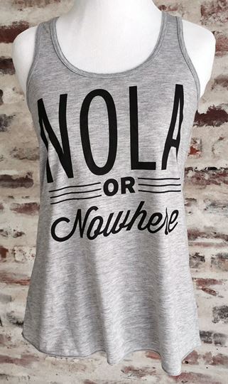 NOLA or Nowhere Women's Flowy Racerback Tank Top