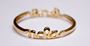 "NOLA - LOVE" Gold Plated Bangle Bracelet