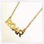 ROAR Sterl Silver or Gold Vermeil Charm Necklace