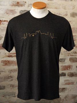 NOLA Skyline Unisex Tri-Blend Black Crew Neck Tee