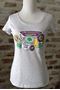 Mardi Gras Badges Ladies Tri-blend Scoop Neck Tee