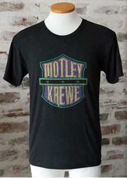 Motley Krewe Unisex Tri-Blend Black Crew Neck Tee