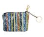 Spring Magnolia Floral Printed Canvas Keychain Pouch