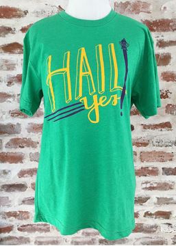 "Hail Yes" Green Tri-Blend Unisex Crew Neck Tee