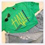 "Hail Yes" Green Tri-Blend Unisex Crew Neck Tee