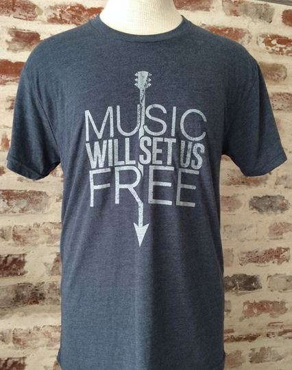 Music Will Set Us Free Unisex Tri-Blend Crew Neck Tee