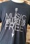 Music Will Set Us Free Unisex Tri-Blend Crew Neck Tee