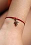 "NOLA Love", Fleur De Lis Red String Bracelet
