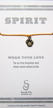 Tiger Paw Gold String Bracelet