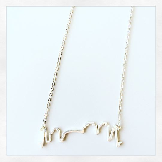 NOLA Skyline Sterling Silver Charm Necklace