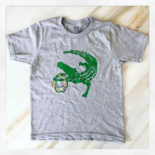 "MG Gator" Heather Gray Kid's Short Sleeve Tee