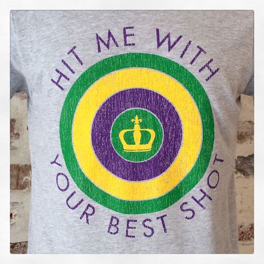 Hit Me With Your Best Shot Heather Gray Kid's Short Sleeve Tee