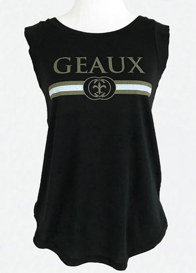 Picture of Geaux Black & Gold Black