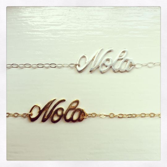 "NOLA" Gold Vermeil Charm Bracelet