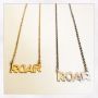 ROAR Sterl Silver or Gold Vermeil Charm Necklace