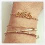 "NOLA" Gold Vermeil Charm Bracelet