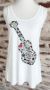 "FEST GUITAR" Women's Flowy Racerback Tank Top