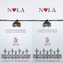 "NOLA Love", New Orleans Streetcar Dark Green String Bracelet 