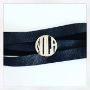 "NOLA Monogram" Leather Wrap Bracelet
