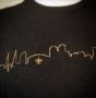 NOLA Skyline Unisex Tri-Blend Black Crew Neck Tee